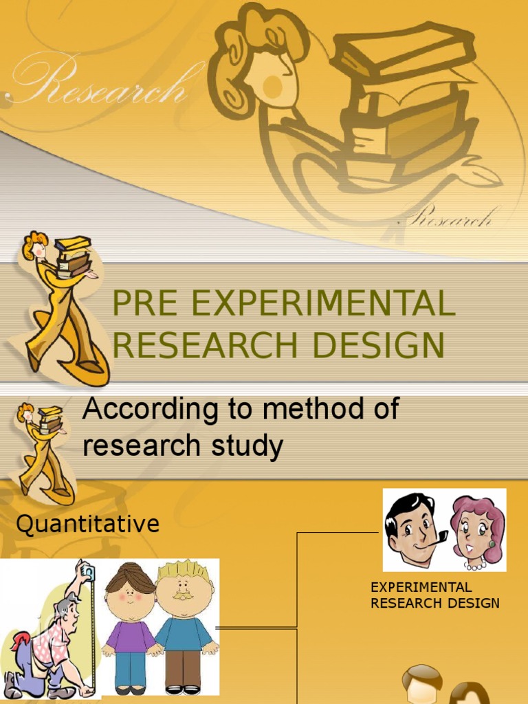 pre experimental research design example title