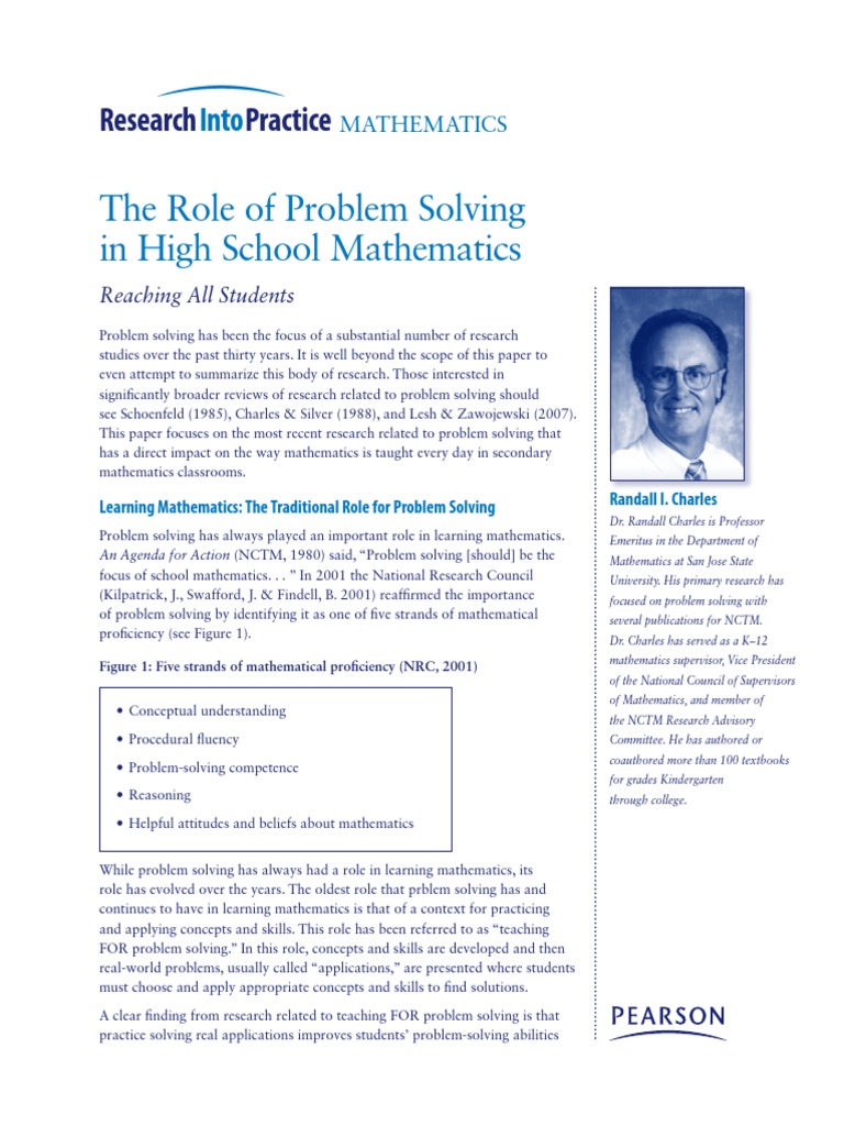 Problem Solving Research | PDF