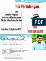 Materi Teknik Persidangan