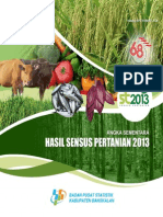 Sensus Pertanian Kabupaten Bangkalan 2013