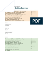 English Grammar - Editing Exercise-1