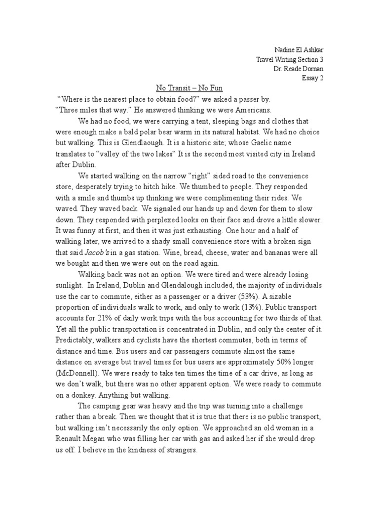 Public transport essay image