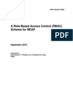 A Role-Based Access Control (RBAC) Schema for REAP