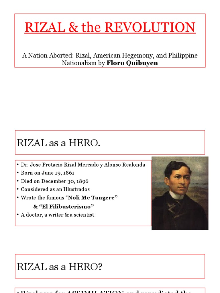 Rizal & The Revolution | PDF | Philippines | Revolutions