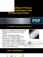 7.4 Aplikasi Prinsip Pengembangan Dan Pengecutan Jirim