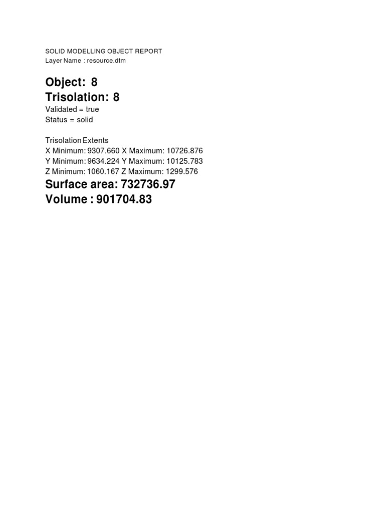 Solid Modelling Object Report Summary | PDF | Science & Mathematics