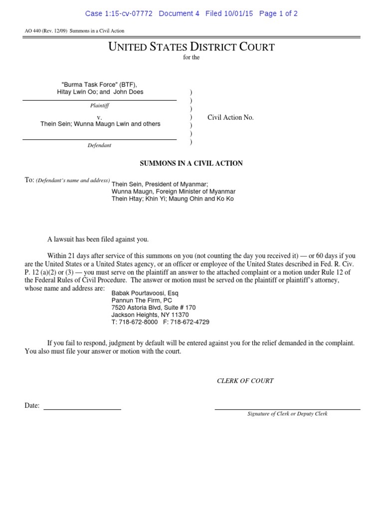 Summons PDF
