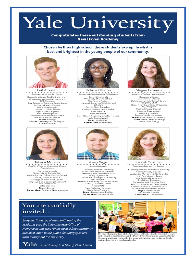 New Haven Academy PDF New Haven Yale University