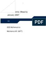 Math Jan 2007 MS M1