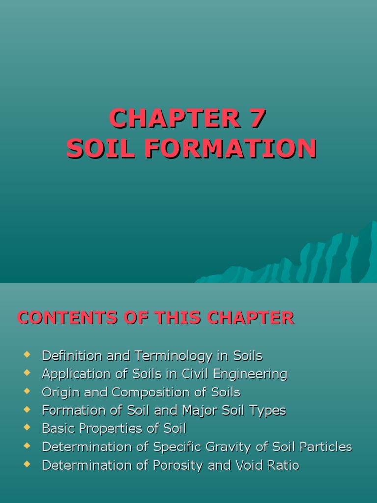 Chapter 7 Soil Formation | Weathering | Soil | Free 30-day ...