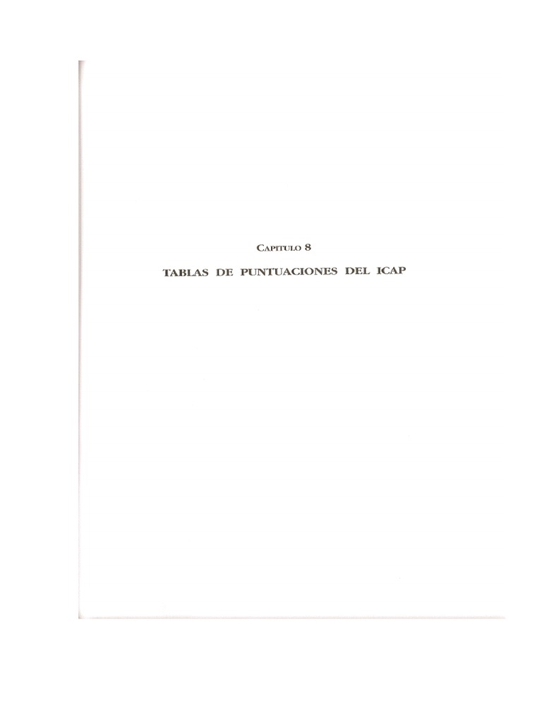 Tablas Icap | PDF