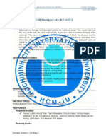 Syllabus Cell Biology 2015