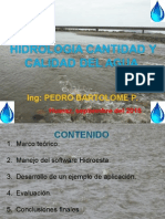 Hidrologia y Calidad de Agua Importancia