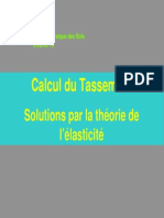 Calcul Du Tassement-solution Par La Theorie de l4elasticite