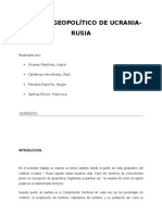 Análisis Geopolítico Rusia Ucrania