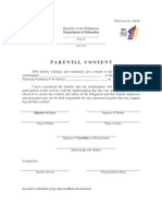 Palaro 2009 Parental Consent Form