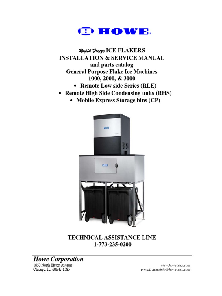 MAQUINA PRODUCTORA DE HIELO Howe | PDF | Relay | Ice