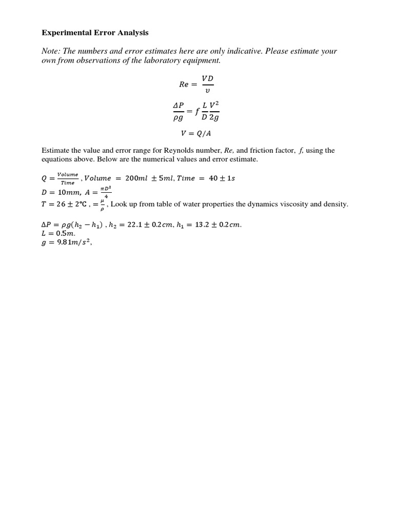 Error Analysis PDF | PDF | Teaching Methods & Materials | Science ...