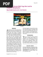 The Lesser-Known Nāth Yoga Sect and Its Insightful Metaphysics