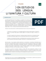 Grado Filologia Uned