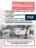 Revista Inernacional-Nuestra Épca-Edición Chilena Noviembre de 1985