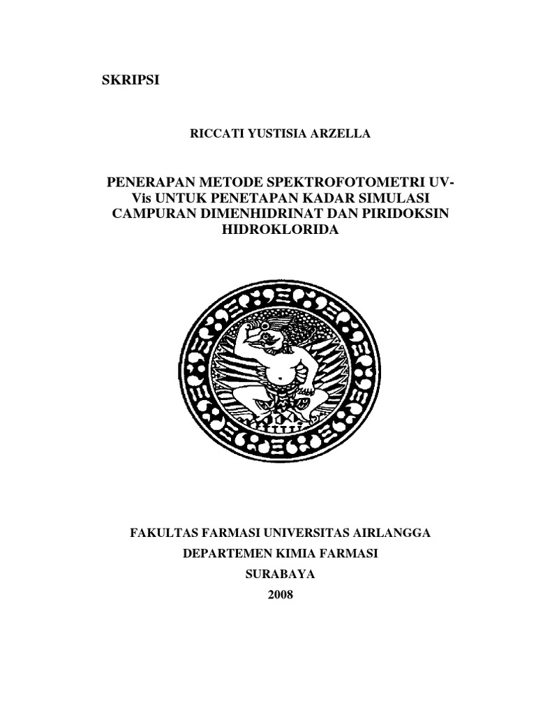 Skripsi Farmasi Kimia Analisis