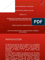 Presentacion de Servicio Social Fondo Regionala Indigena.