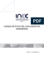 INEE Código de Etica Del Evaluador de Desempeño (29 Septiembre 2015)
