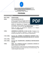 Programa Congreso SIG CR 2015