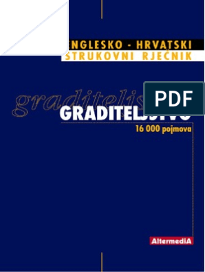 Graditeljski Rjecnik PDF | PDF