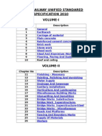 Indian Railway Standard Specification 2010 Volumes I & II