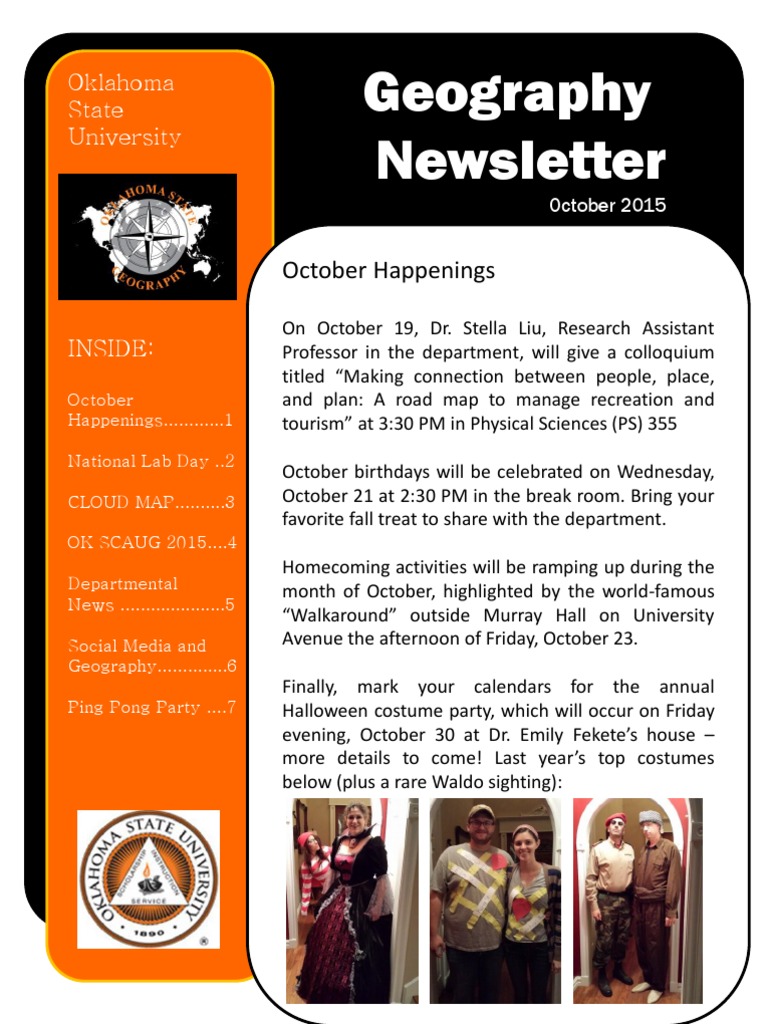 OSU Geography October 2015 Newsletter | PDF | Unmanned Aerial Vehicle ...
