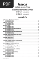 Física - óptica geométrica - questões de vestibulares de 2015.pdf