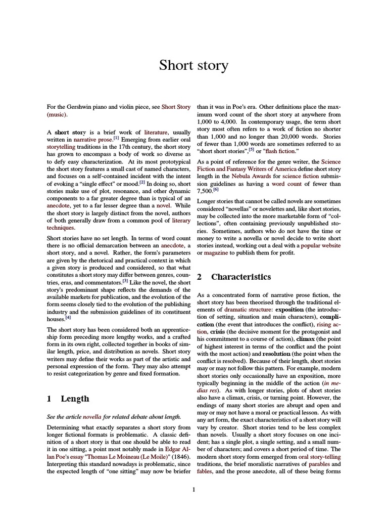 Short Story Short Stories Fiction & Literature