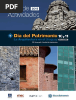 Guia de Actividades Patrimonio 2015