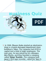 Business Quiz: by Ashik Jose