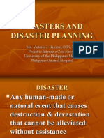 Disasters and Disaster Planning