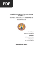 Metodo, Conciencia y Subjetividad