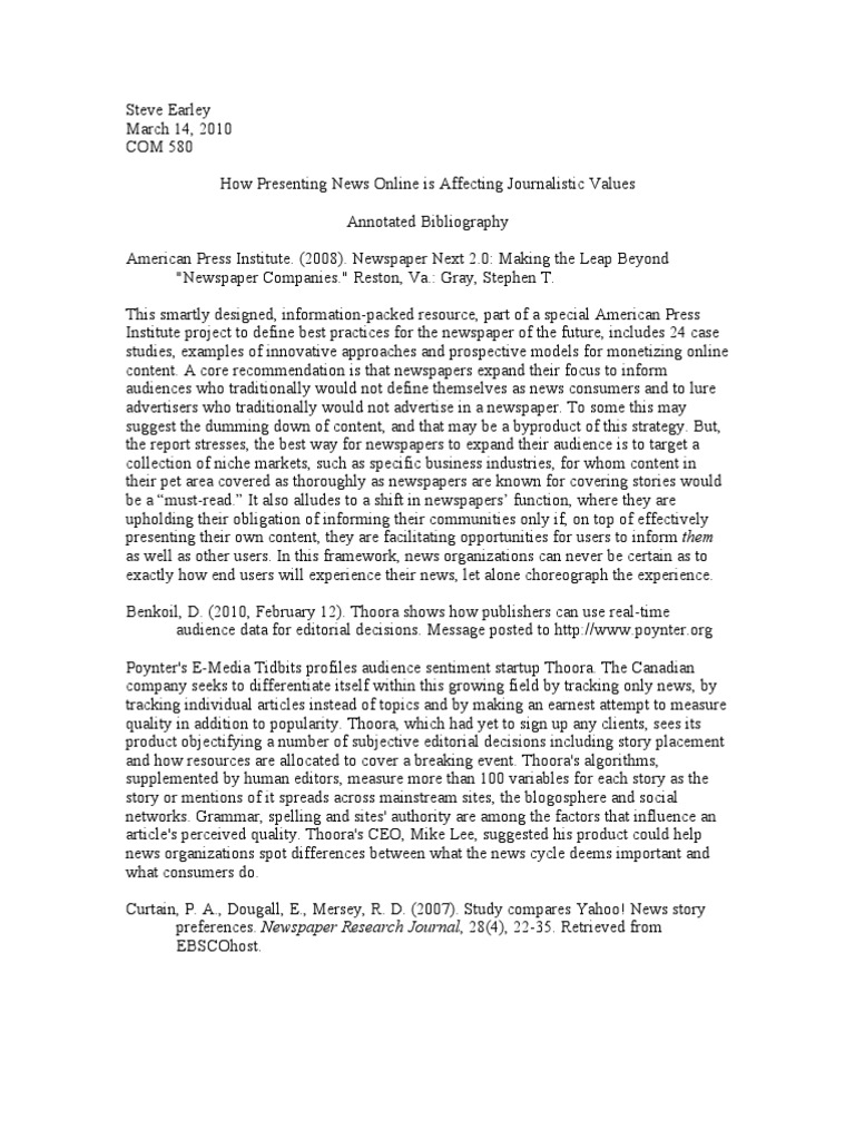 Annotated bibliography how to image