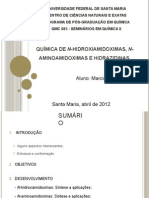 Química de N-hidroxiamidoximas, N-aminoamidoximas e Hidrazidinas