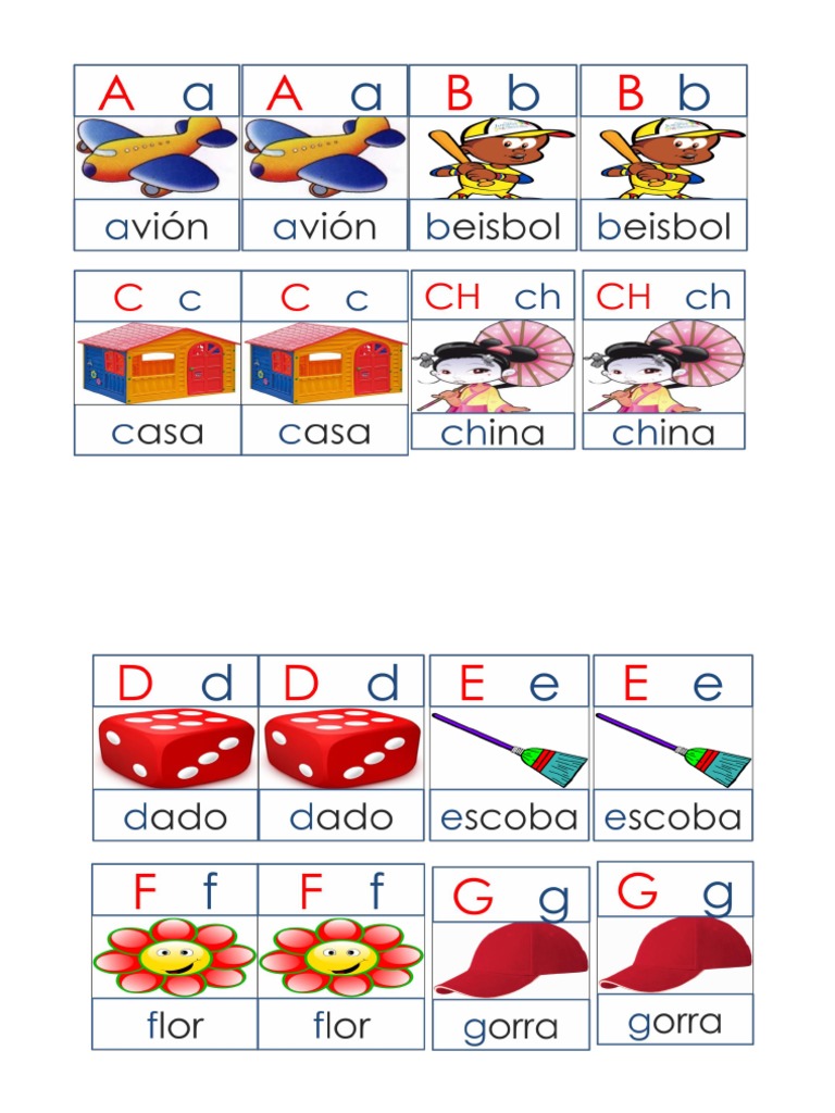 Memorama de L Abecedario | PDF