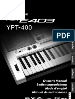 Manual teclado Yamaha PSR E403
