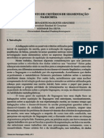 ABAURRE, B. O Desenvolvimento de Critérios de Sementação Na Escrita