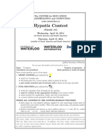 2014 Hypatia Contest