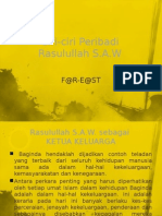 Rasulullah S.A.W. Model Keluarga dan Pendidik