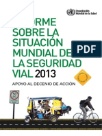 Informe Mundial Seguridad Vial 2013