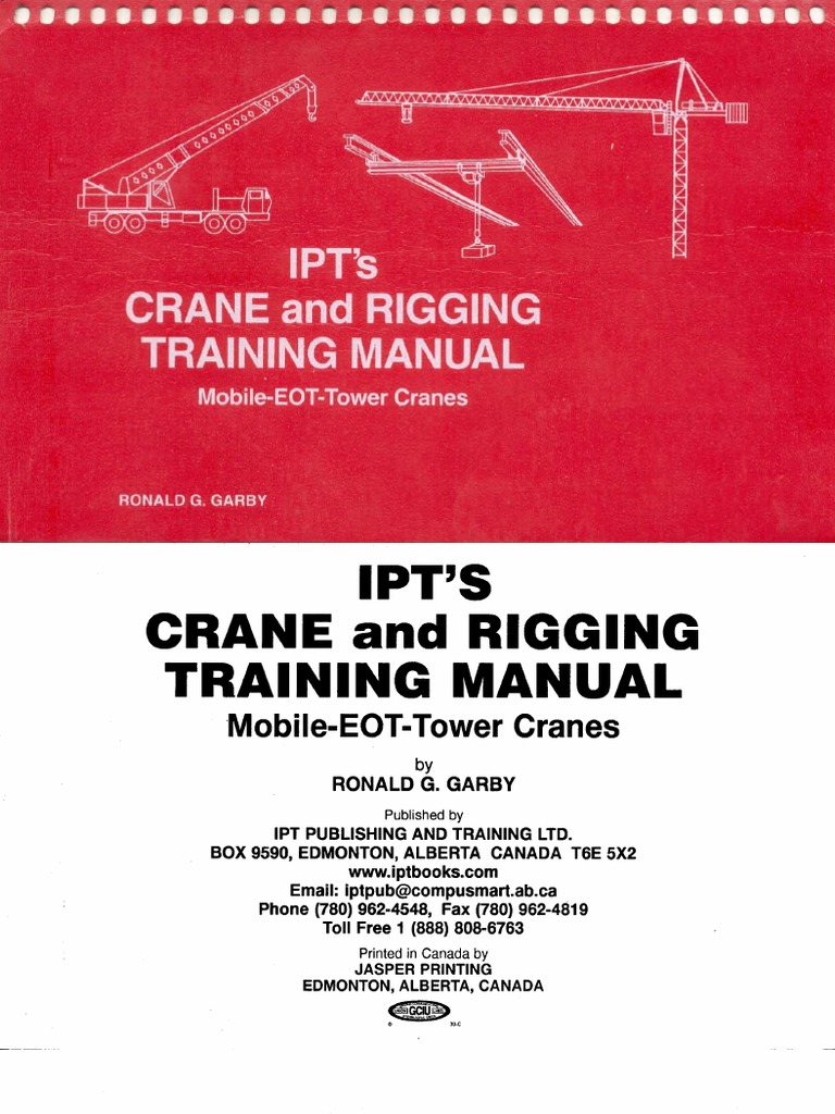 IPT S CRANE and RIGGING TRAINING MANUAL | PDF