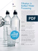 Filtration in Bottled Water Processing