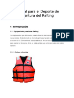Manual para El Deporte de Aventura Del Rafting