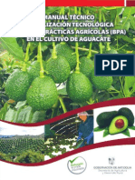 Manual Actualizacion Tecnologica y BPA Cultivo de Aguacate - GOBERNACION PDF BAJA Con Caratulas PDF